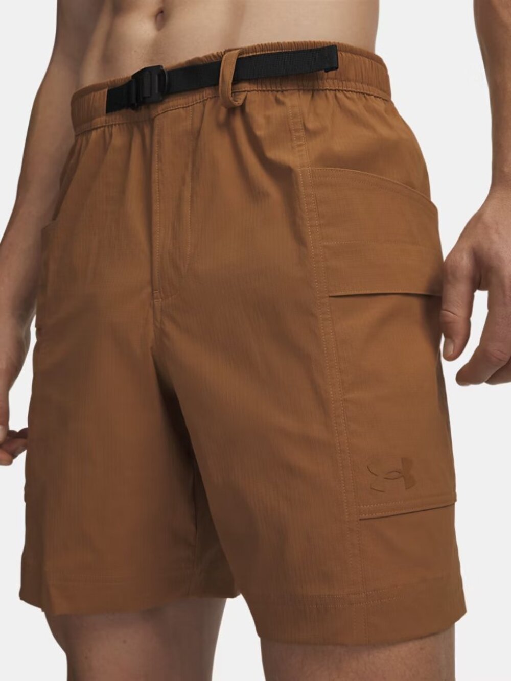 NWT Under Armour UA Explor Hike Men's Cargo Shorts in Black size 2XL